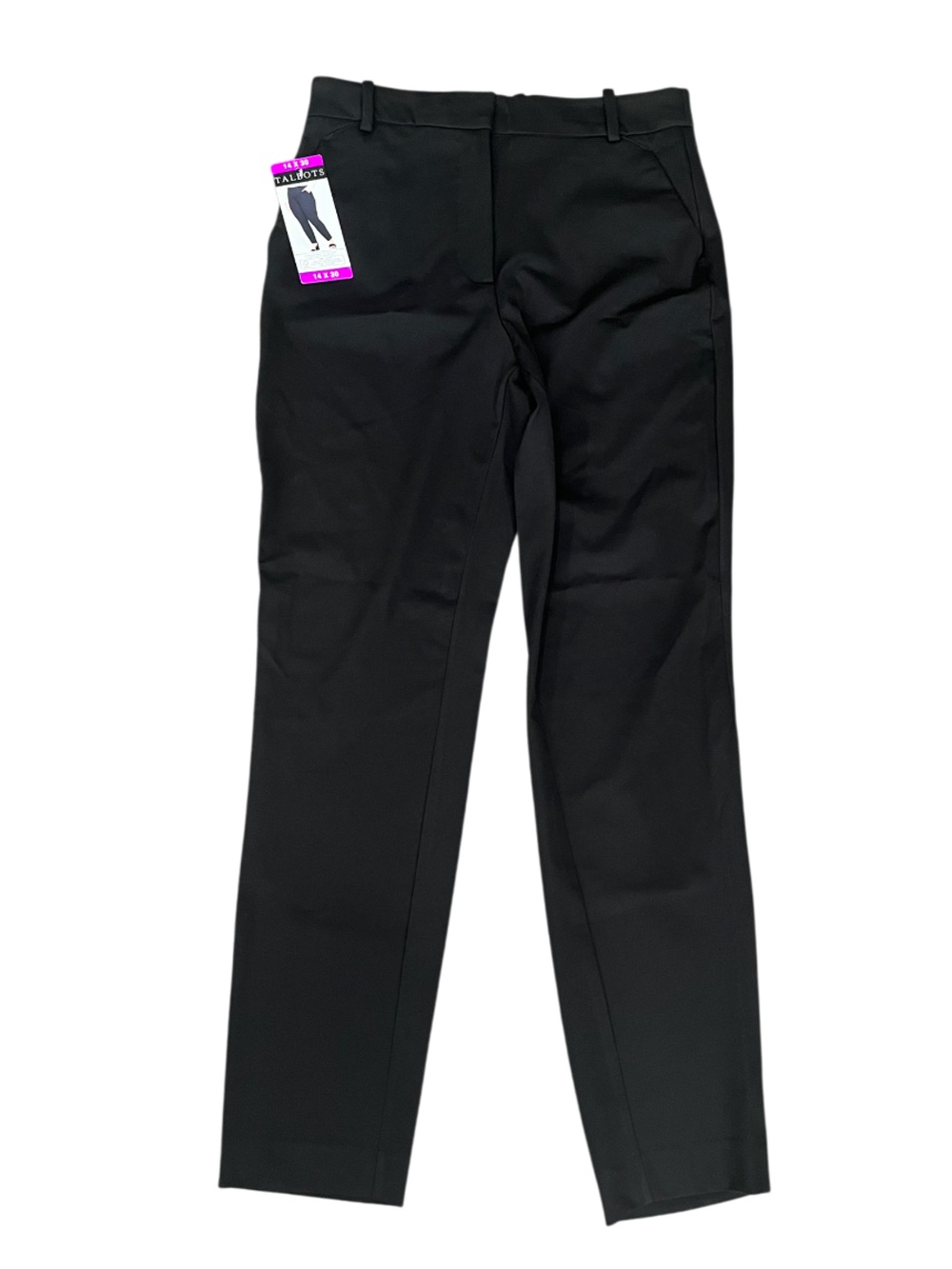 ⚠️4/$15 ⚠️ NWT Talbots straight leg classic dress pants black Size 6 x 30